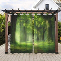 Forest Theme Waterproof Outdoor Curtains by Lirduipu