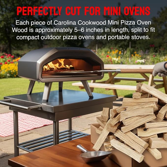 Mini Pizza Oven Wood, 6 Inch Firewood Logs, USA Made, Sustainably Milled - Image 3