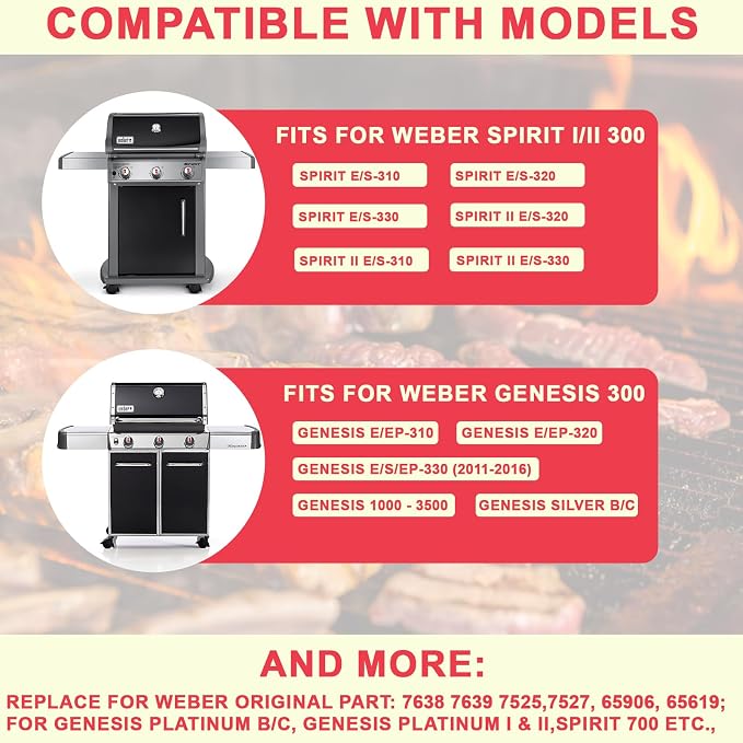 Spirit 300 Grill Grates for Weber Spirit E310 E320 S310 S320 E/S 330 II E/S 310 - Image 3