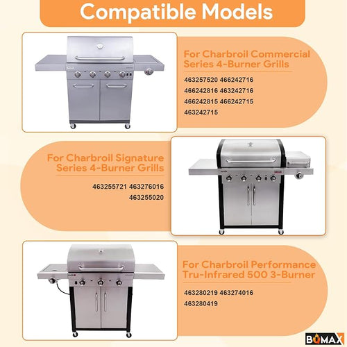 17 Inch Grill Grates for Charbroil TRU Infrared Grill 4-Burner 463255020 - Image 2