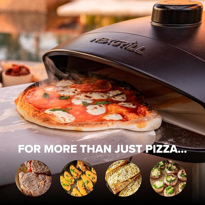 Nexgrill Ora 12" Tabletop Propane Pizza Oven, Cast Aluminum Frame, Portable Gas - Image 3