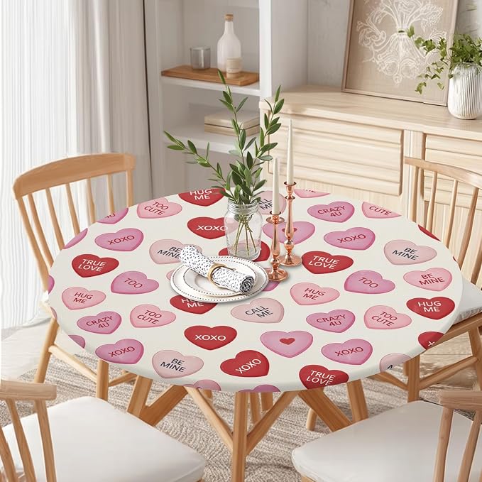 Valentines Day Round Fitted Tablecloth - Image 7