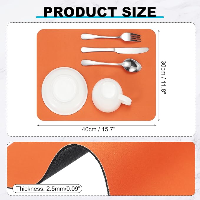uxcell Silicone Mats for Kitchen Counter, 15.7" x 11.8" Non-Slip Countertop - Image 2
