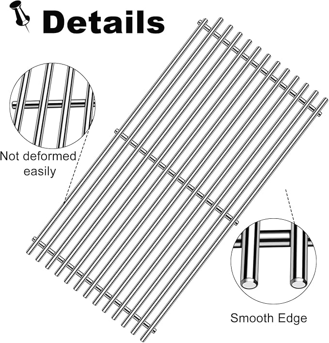 54801 Grill Grates Replacement for DCS Grill Parts 20” DCS 36, BGA36-BQARL - Image 2