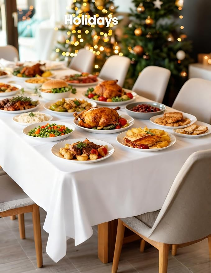 Pureegg Disposable Plastic Tablecloth 12 Pack - Image 5
