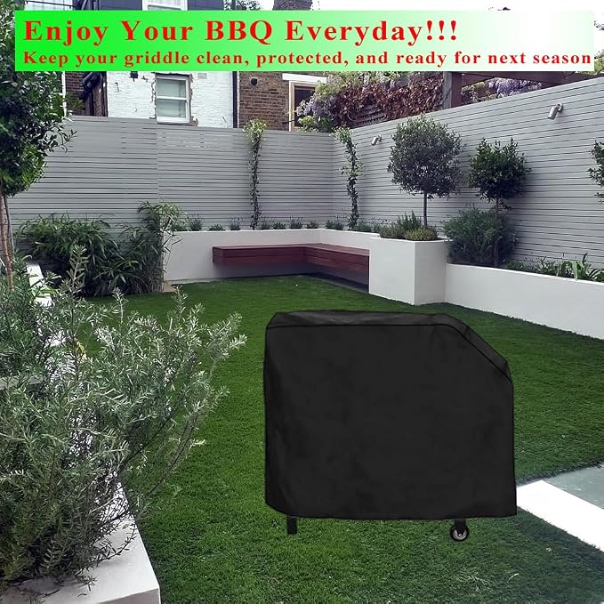 Grill Cover for Blackstone Duo 17 Griddle and Grill Combo, 600D Heavy Duty - Image 7