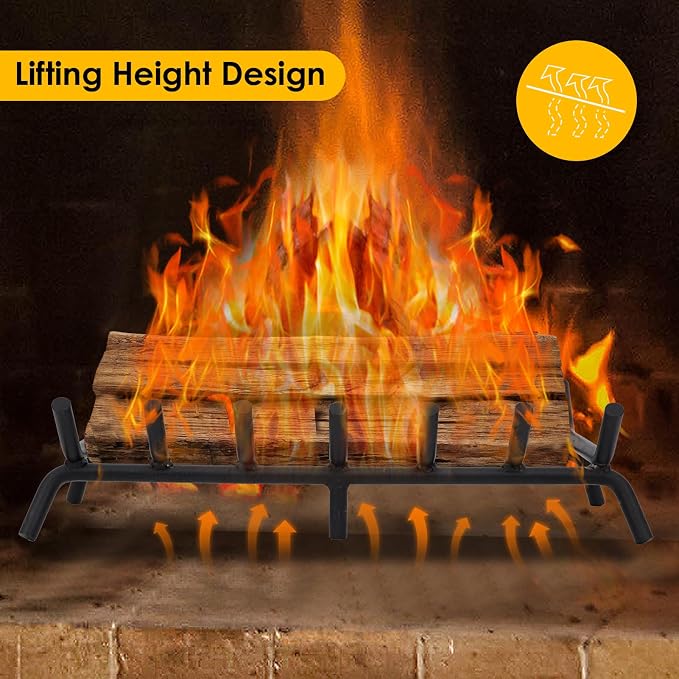 STBoo Fireplace Grate 24inch Heavy Duty - Image 7