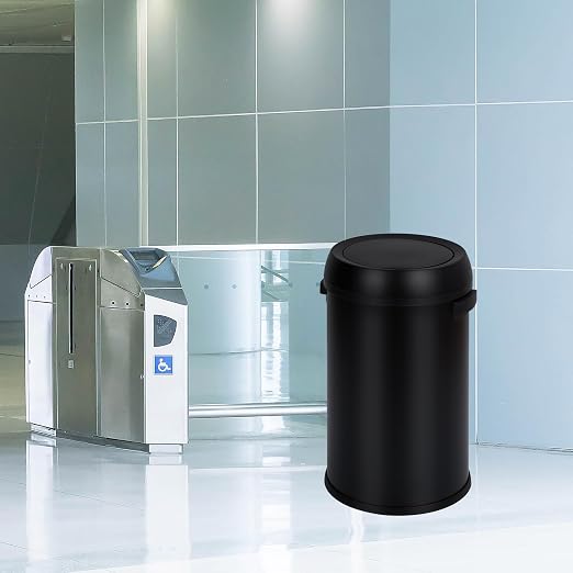 GarveeHome 17 gal/65 L Swing Top Trash Can, Stainless Steel Rubbish Bin - Image 7