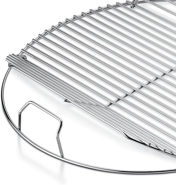 Hinged Cooking Grate for 22” Charcoal Grill, Round Charcoal Grate for Weber 7436 - Image 3