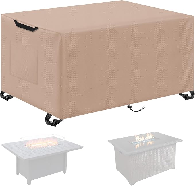 Kovshuiwe Porch Shield Fire Pit Cover Square-600D Fabric Waterproof and by Kovshuiwe