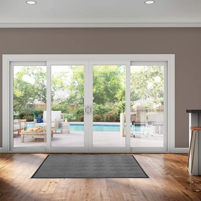 Ecomills Deluxe Diamond Entrance Door Mat, X-Large Heavy Duty Absorbent Rubber - Image 2