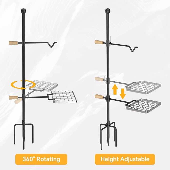 Mr IRONSTONE Campfire Grill Grate: Fire Pit Grill Grate - Image 5