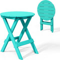 Costaelm Paradise HDPE Outdoor 24.5 Inch Round Portable Folding Patio Dining by Costaelm