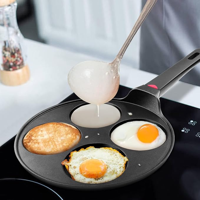 Pancake Pan Nonstick-Suitable for All Stovetops & Induction Cooker, 10.5 Inch - Image 6