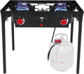 Hike Crew Auto Ignition Double-Burner Outdoor Gas Stove | 150, 000 BTU Portable by HikeCrew