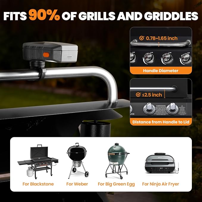Grill Light for Blackstone Griddle & Weber Grill, Coinicxcel Rechargeable LED - Image 6