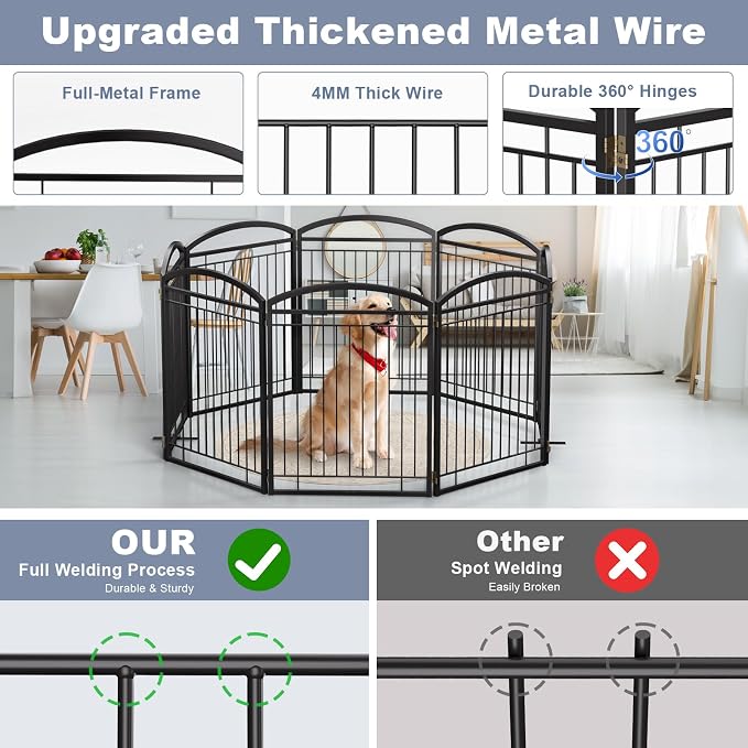 Full Metal Free Standing Dog Gate - Image 3