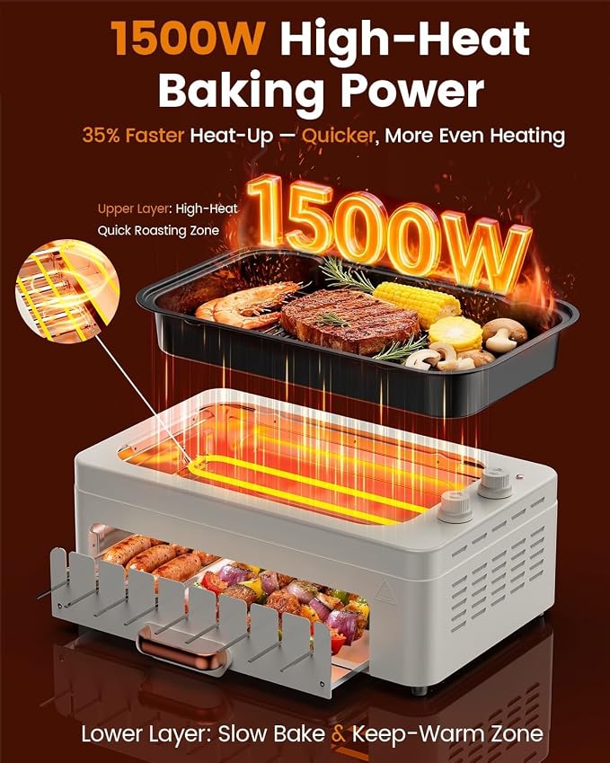 4-in-1 Electric Indoor Grill Smokeless - Image 6