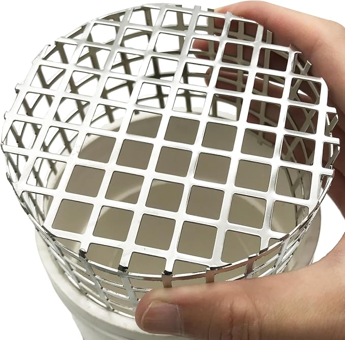 PVC Termination Mesh Vent Cover Cap, 304 Stainless Steel by LOVEERCT