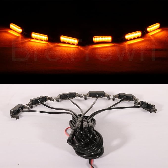Led Grill Lights fit for 2019 2020 2021 2022 2023 Jeep Wrangler JL JLU Rubicon - Image 7