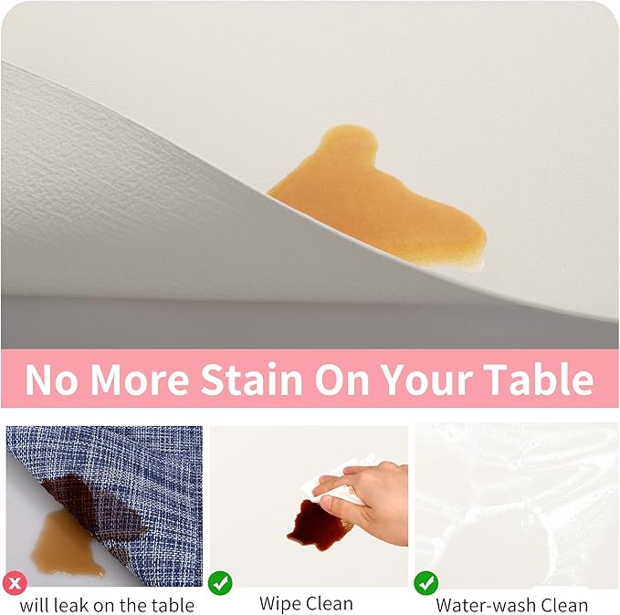Maxpearl Faux Leather Placemats Set of 4, Waterproof - Image 3