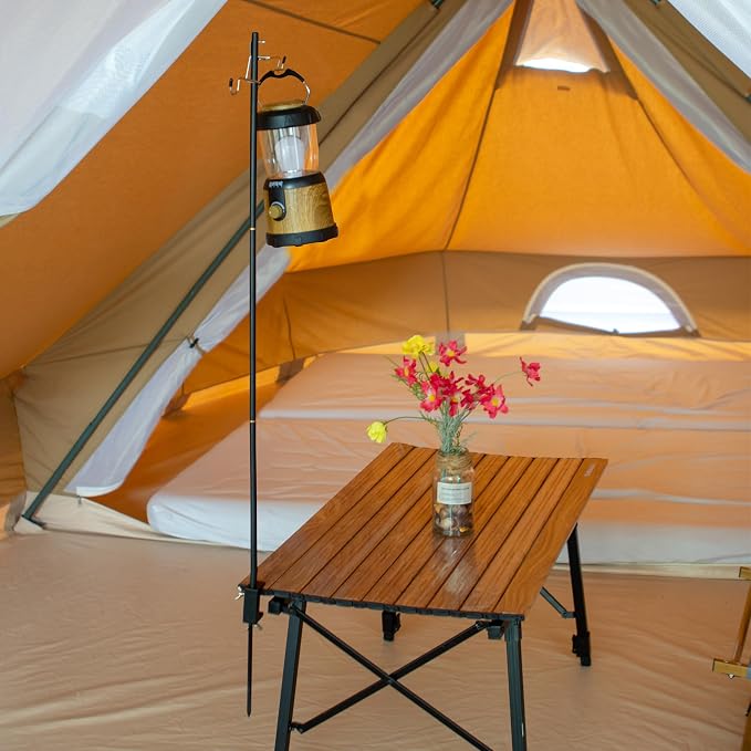 Camping Folding Lamp Pole, Lightweight Collapsible Aluminum Lantern Stand - Image 7