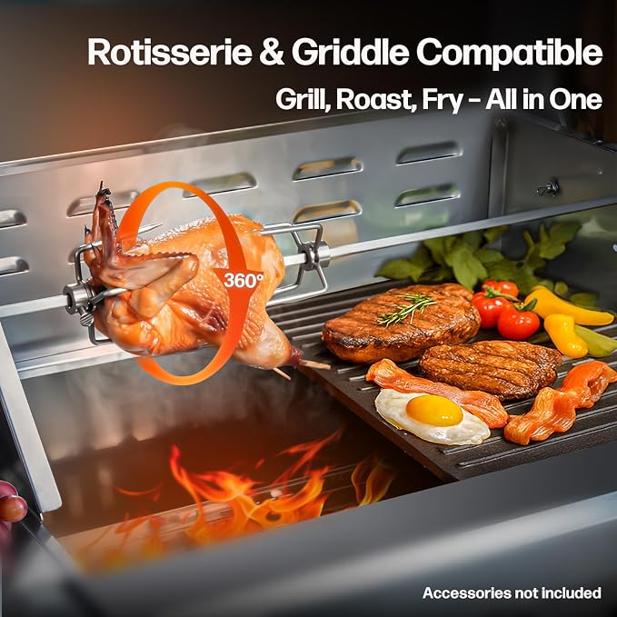 Large Built-In Charcoal BBQ Grill, Charcoal Grills - Image 7