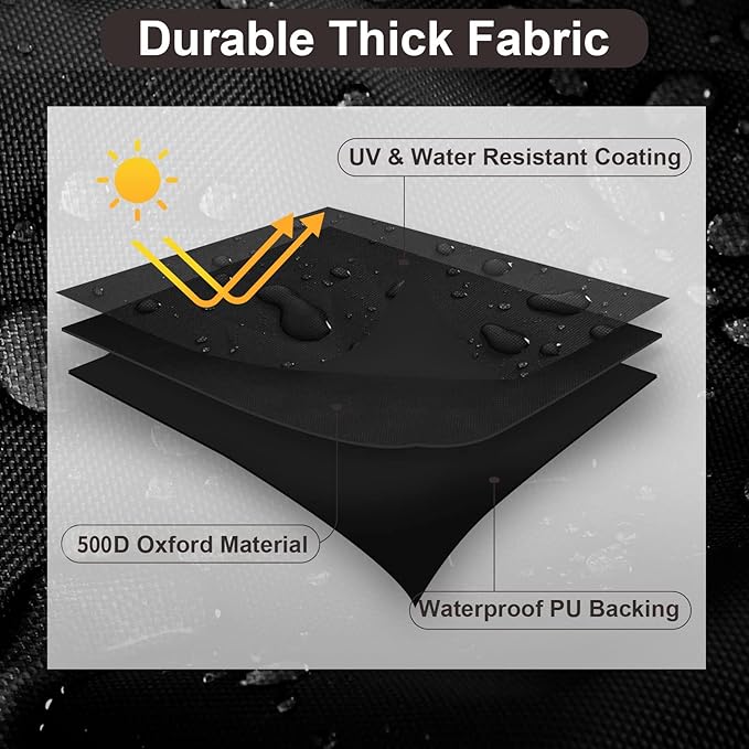PureFit Patio Furniture Covers, Outdoor Table Furniture Cover Waterproof - Image 3