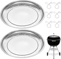2 Pcs 13-1/2" Diameter Charcoal Grill Ash Catcher Pan Compatible by HFYZZ