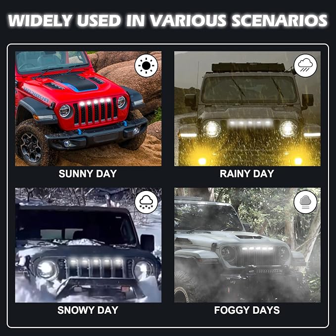MAIKER White LED Grille Lights Compatible - Image 6