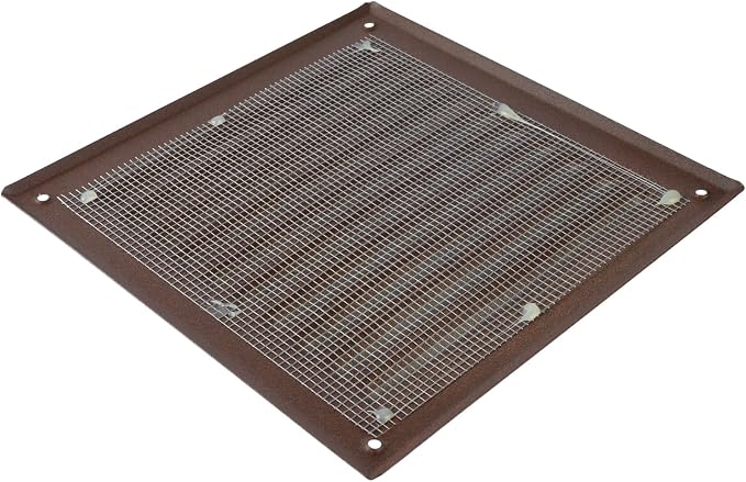 Square Ventilation Grille / 6" x 6" Inch Inside Measurement/Brown Metal Air - Image 5