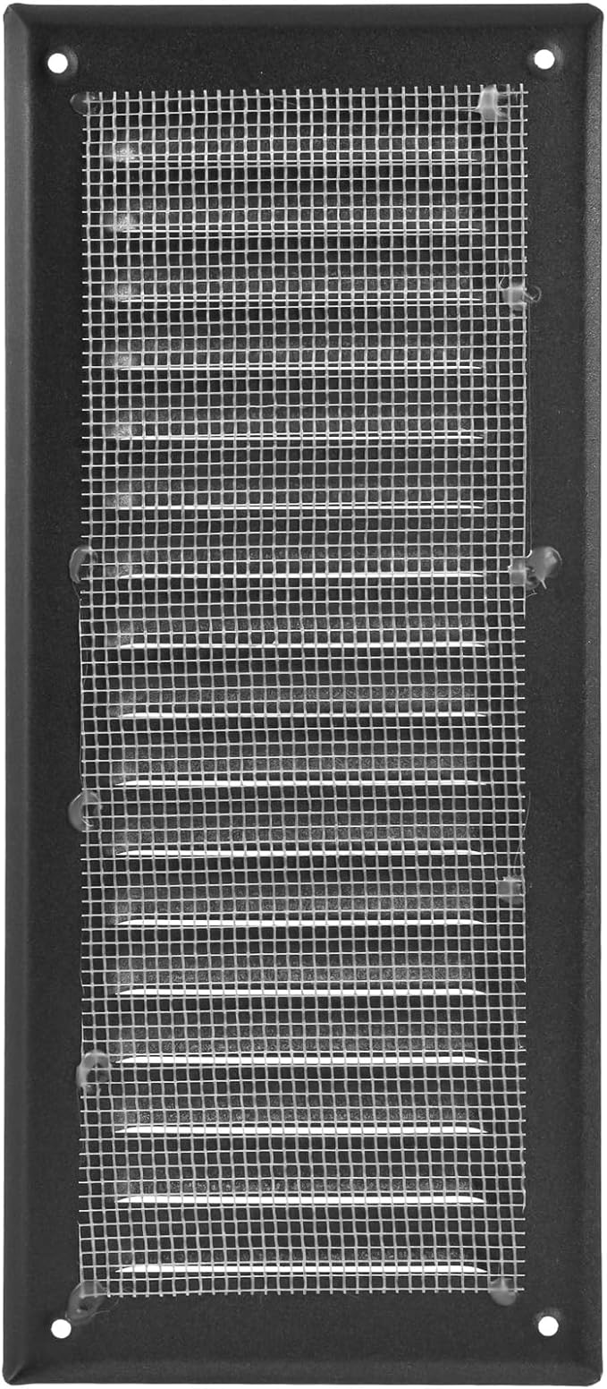 Square Ventilation Grille / 3" x 10" Inch Inside Measurement/Black Metal Air - Image 3