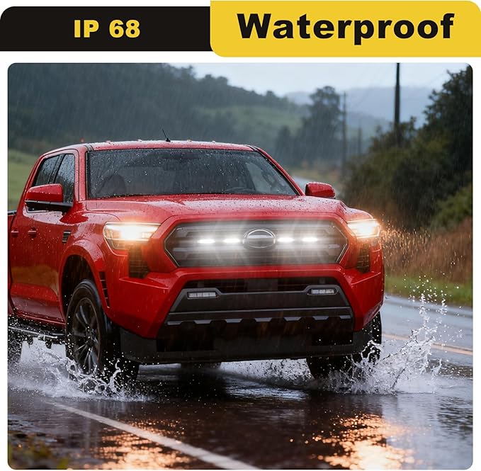 Front Grille Grill Lights for 2024 2025 Toyota Tacoma SR SR5 Led Grill Light - Image 6