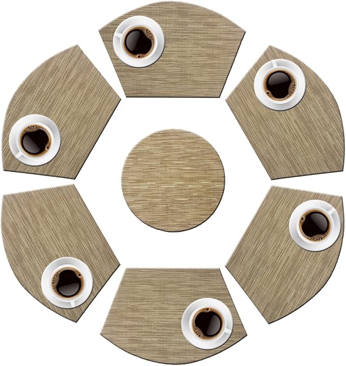PIGCHCY Wedge Shaped Placemats Set of 6 - Image 4