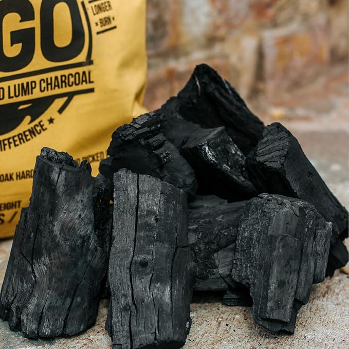 FOGO Super Premium Hardwood Lump Charcoal, Natural Large Sized Lump Charcoal - Image 6