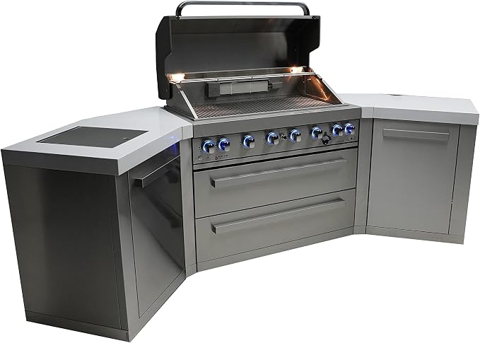 Mont Alpi MAi805-45 44-inch 6-Burner 115000 BTU 45 Degree Stainless Steel Gas - Image 4