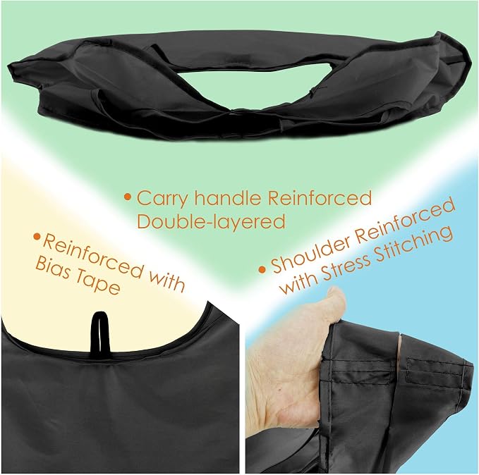 BeeGreen DIY Reusable Grocery Bags Bulk 10 Pack, Reusable Shopping Bags X-Large - Image 3