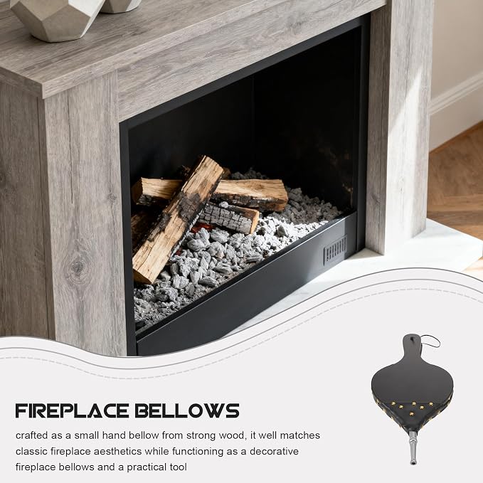 Wood Fireplace Bellows: Hand Crank Air Blower - Image 9