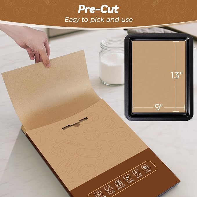 360 Count 9"x 13" Heavy Duty Parchment Paper Sheets - Image 3