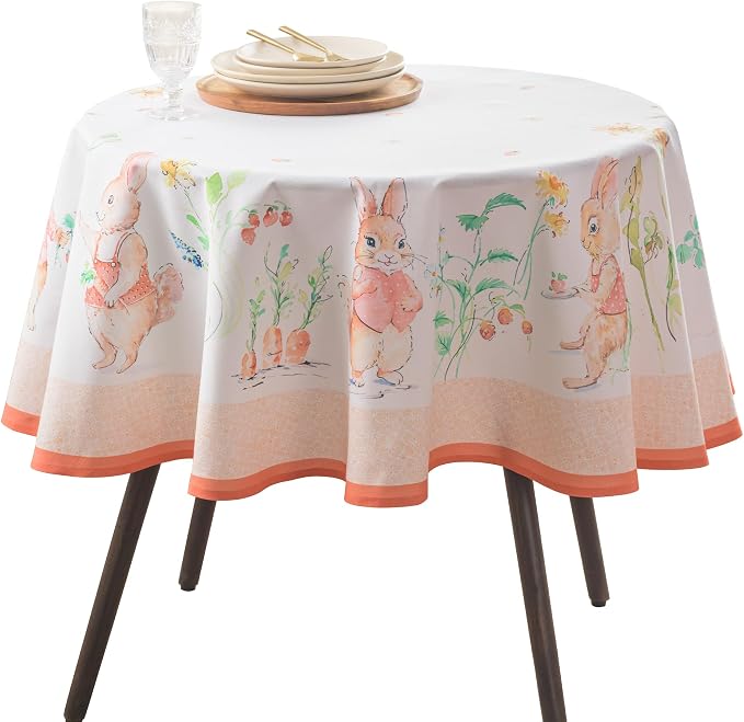 Maison d'Hermine Table Cloth Round Table 100% Cotton Tablecloth by MaisondHermine
