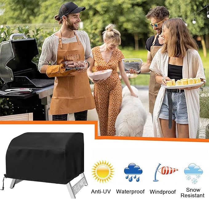Table Top Grill Cover for Megamaster 2 Burner, Heavy Duty 600D Outdoor - Image 2