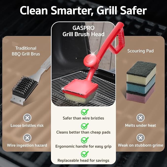GASPRO Steam Grill Brush Bristle Free - Image 3