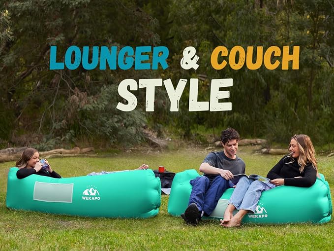 WEKAPO Inflatable Sun Lounger, Air Sofa, Waterproof and Leak-Proof, Picnics and - Image 7