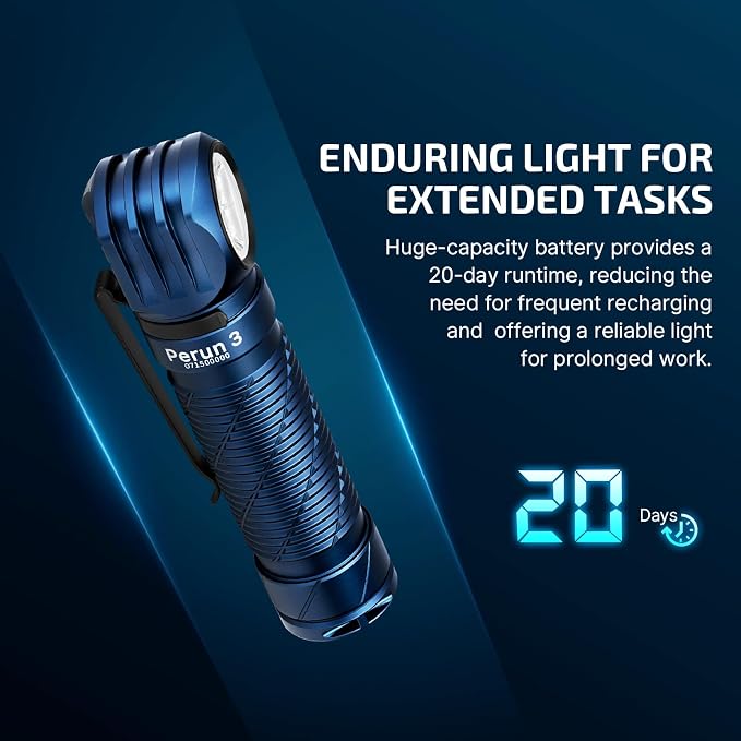 OLIGHT Perun 3 Rechargeable Headlamp Flashlight, 3000 Lumens LED Headlight - Image 4