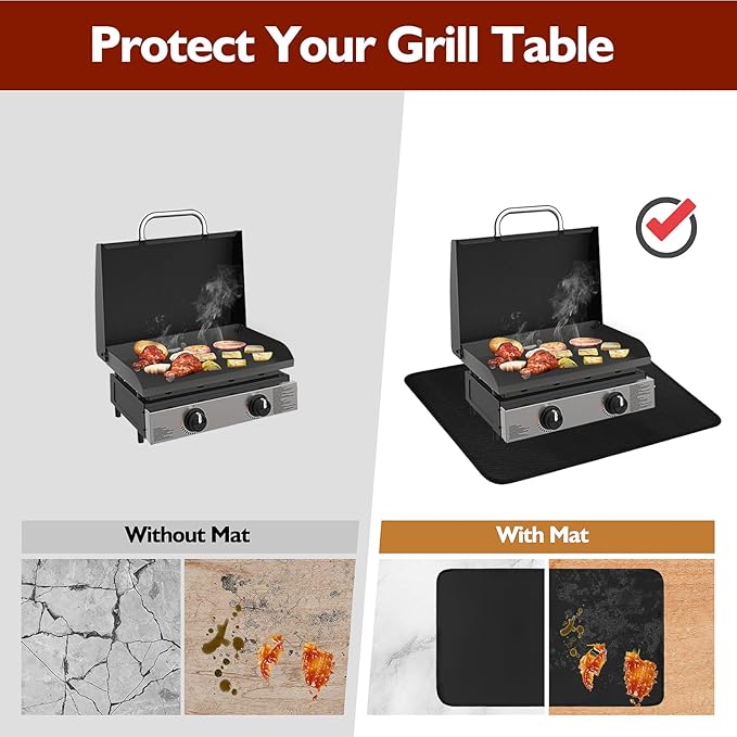 SUNICO Heat Resistant Mats for Countertop and Grill Table, Fireproof Small - Image 3