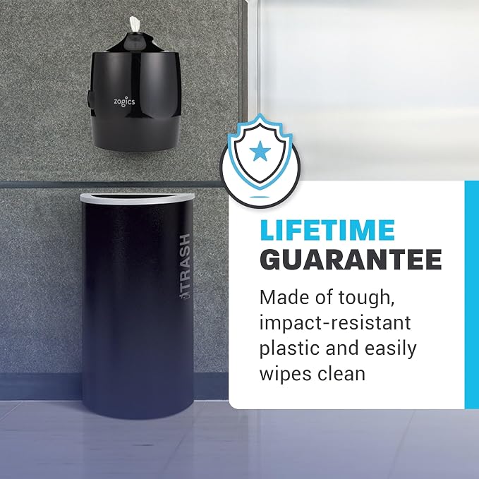 Zogics Wall Mounted Dispenser for Gym Wipes – No-Touch Sanitizing Wipes - Image 4