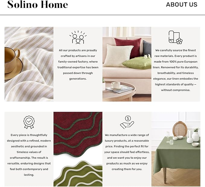 Solino Home Linen Table Runner 144 Inches Long - Image 8