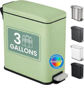 iTouchless SoftStep 3 Gallon Slim Bathroom Trash Can by iTouchless