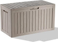 80 Gallon Resin Deck Box, Outdoor Waterproof Storage Containers, Lockable Patio by GGYI