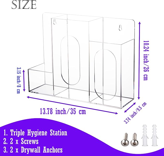 Acrylic Hygiene Dispenser Station - Image 2